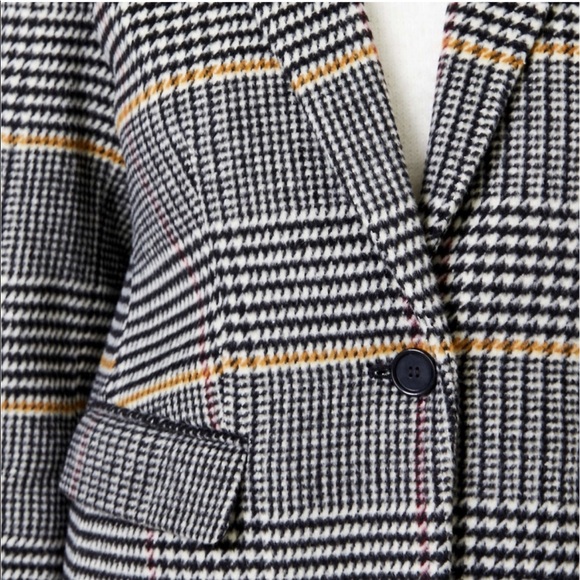 LOFT Plaid Modern Blazer - Picture 3 of 9
